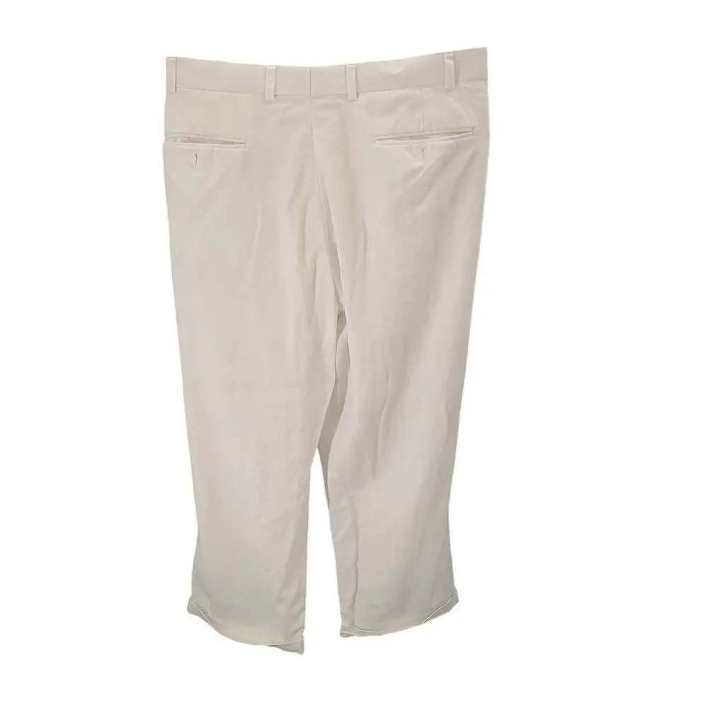 Britches by Samtex mens linen trouser 42x30 beachy resort wear vacation nautical